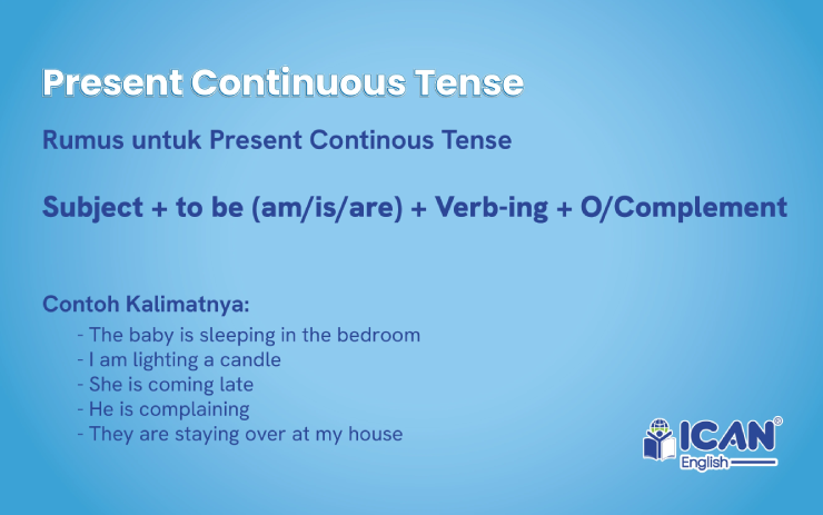 Present Continuous Tense - rumus grammar bahasa inggris
