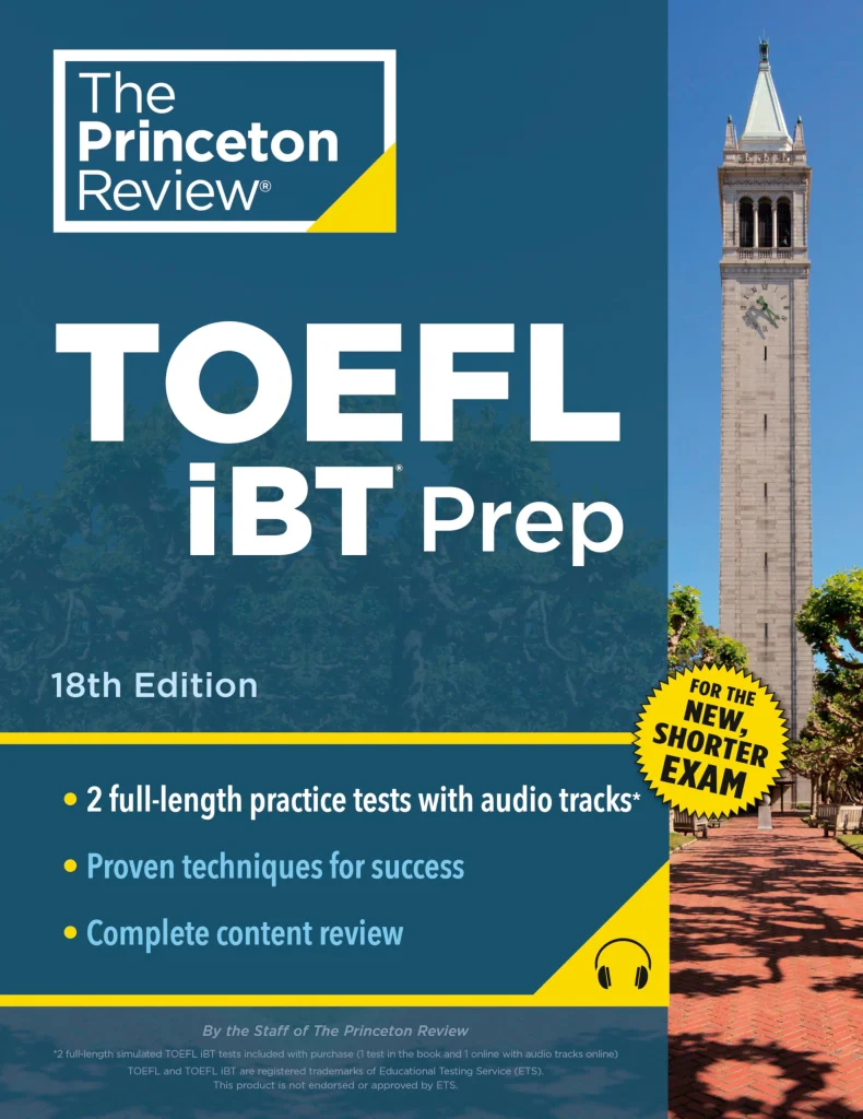 Princeton Review TOEFL iBT Prep - Rekomendasi buku persiapan TOEFL iBT terbaik
